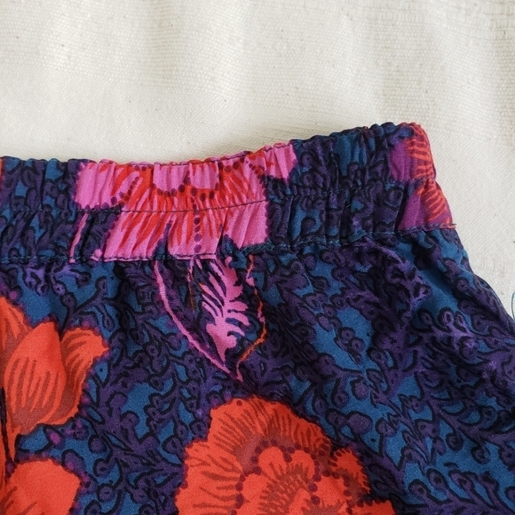 ANTHROPOLOGIE ett:twa Shorts Red Floral Wynnewood Elastic Waist size Small - Picture 11 of 12